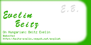 evelin beitz business card